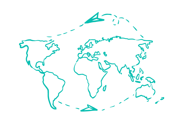 Carte illustrant l’internationalisation des projets photovoltaïques Blue 26